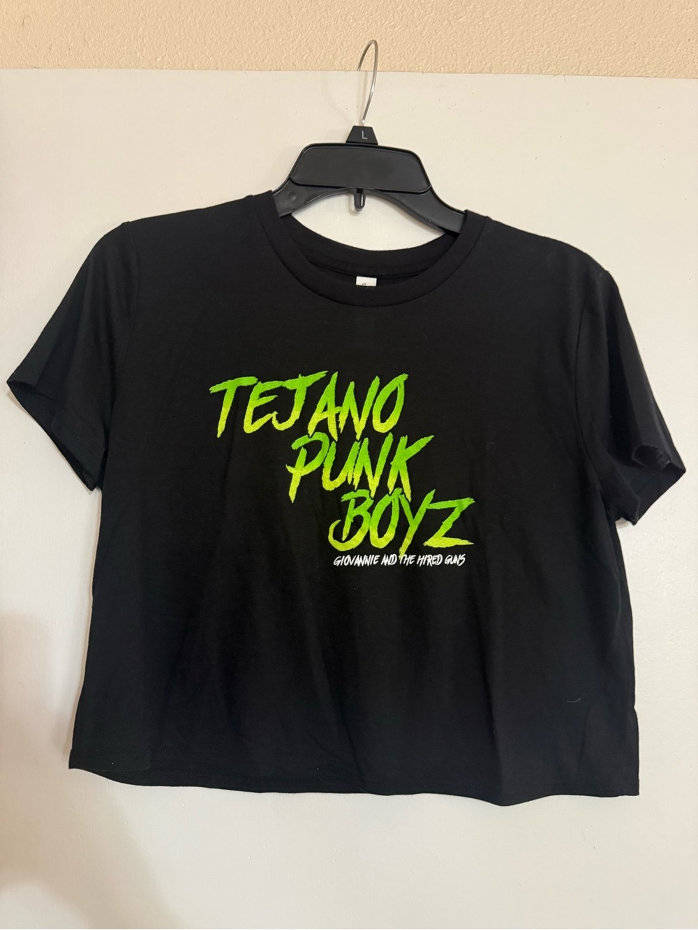 Giovannie and the Hired Guns Tejano Punk Boyz Graphic Crop Tee – Size Medium